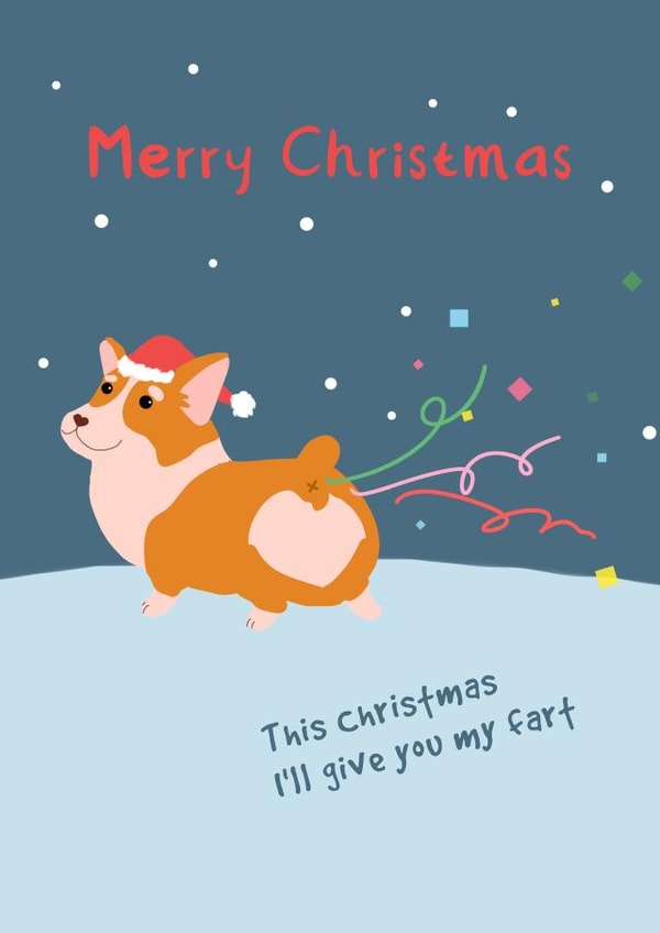 This Christmas I'll give you my fart created by Fly high art