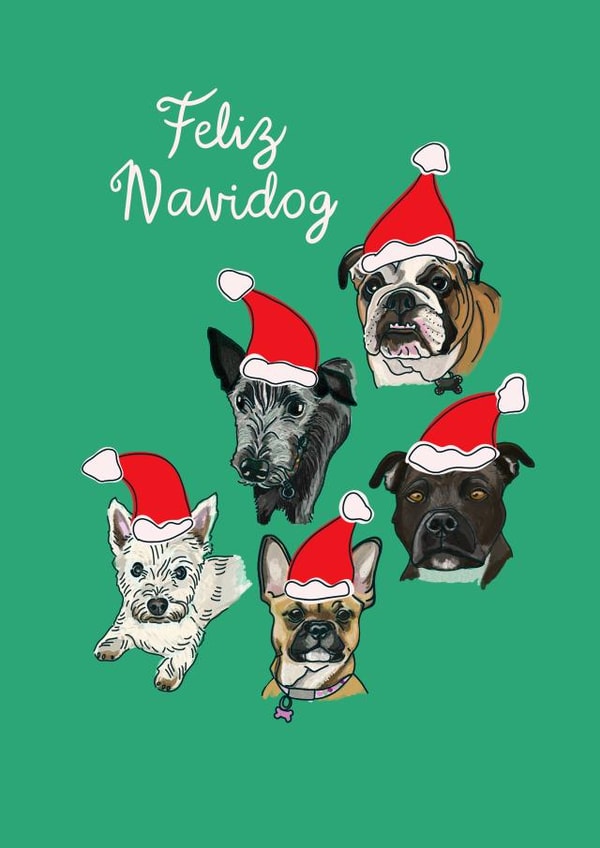 Feliz Navidog Christmas Card created by Rachel Singh