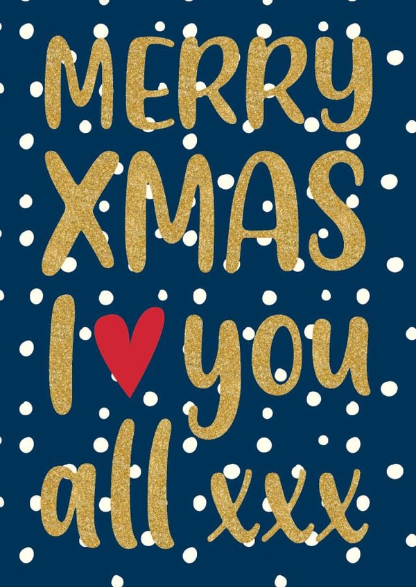 Merry Xmas card for your loved ones created by JayneyD Designs