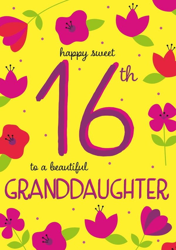 Happy 13th Birthday Granddaughter 1001 created by Juniper and Rose Studio