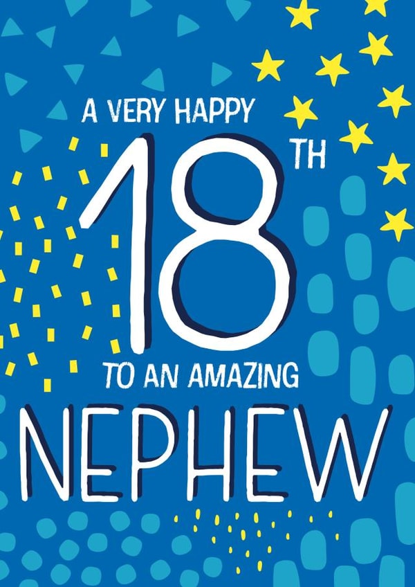 Happy 18th Birthday Nephew created by Juniper and Rose Studio