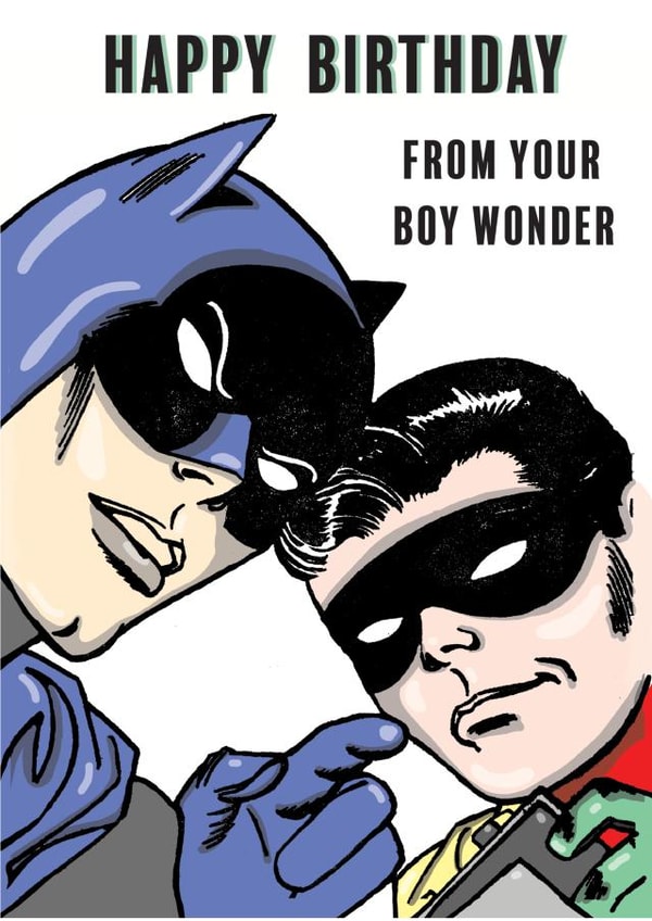 Batman and Robin Birthday Card created by Cardology