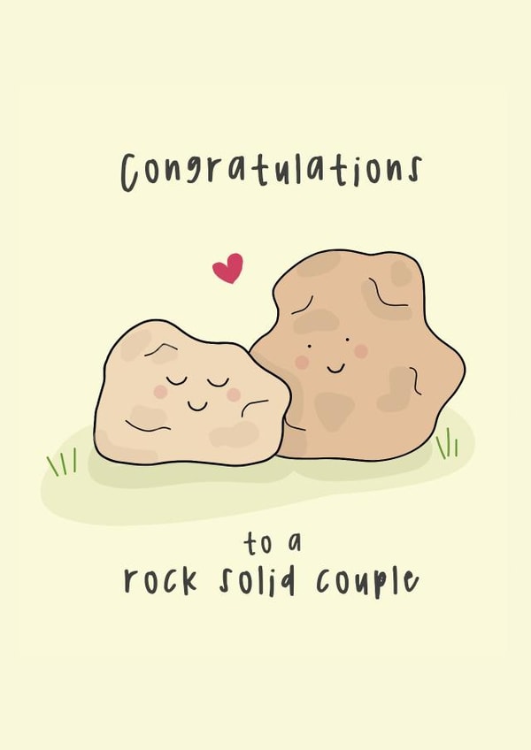 Congrats To A Rock Solid Couple created by Little Big Pie