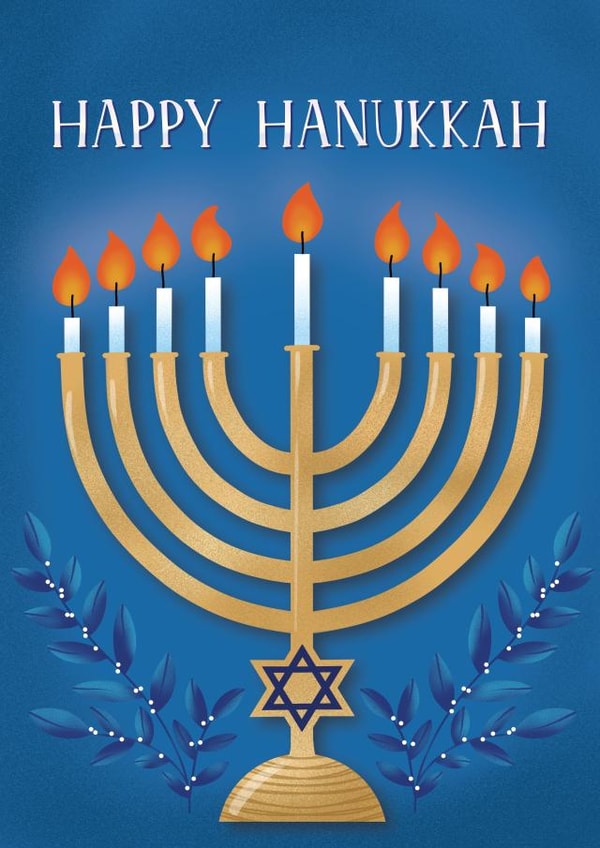 Hanukka Candelabrum  created by Paper Valley Design Studio