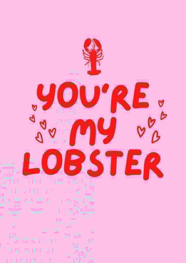 Anniversary You're My Lobster Card created by Paper Party Cards