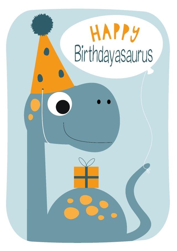 Happy Birthdayasaurus created by Stripey Cats
