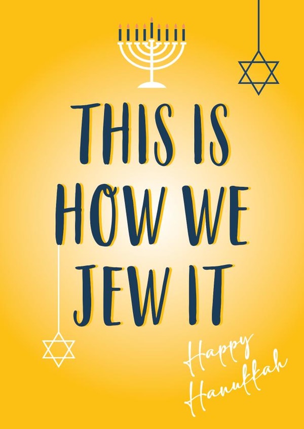 Happy Hanukkah 1000 created by Quinton cards