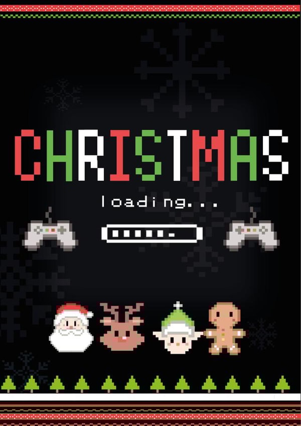 Pixelated Gaming Christmas created by Ayliesh Chaplin
