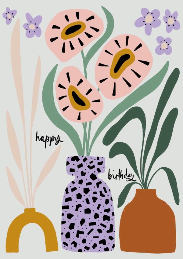 Happy Birthday Flowers created by Rachael Presky
