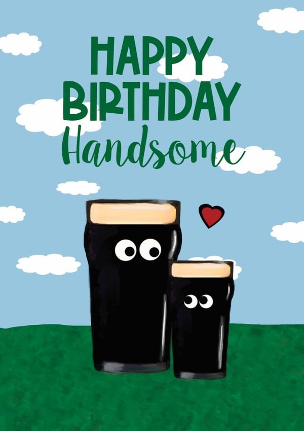 Cute Beer Birthday card created by Giddy Kipper