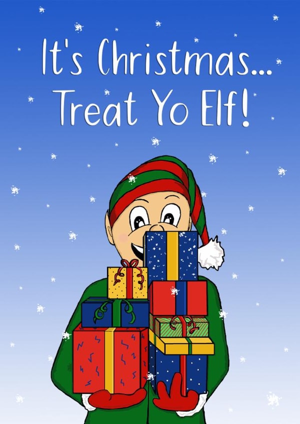 Treat Yo Elf Christmas Card created by Maddy Bennett