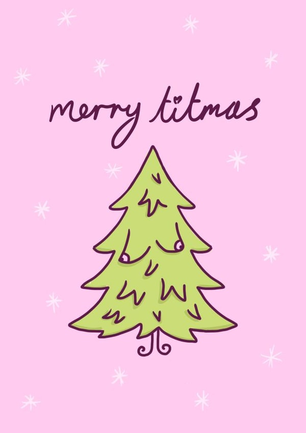 Merry Titmas Christmas Card created by Alice Illu