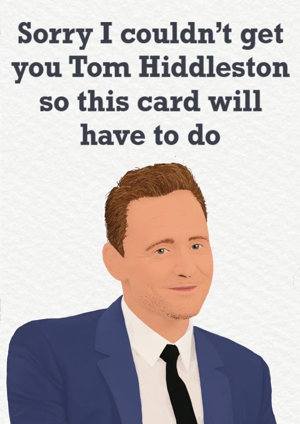 Tom Hiddleston created by Amber Kilsby