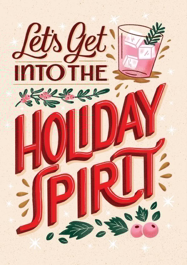 Holiday Spirit Christmas card created by Jessica Molina