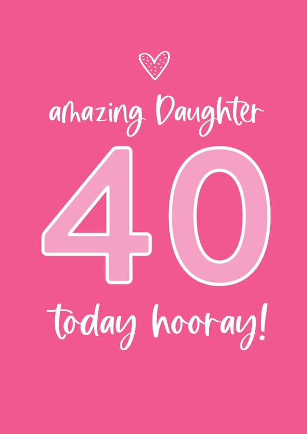 Happy 40th Birthday to an amazing daughter created by Always Sparkle