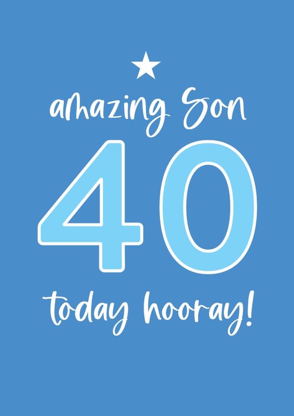 Happy 40th Birthday to an amazing Son created by Always Sparkle