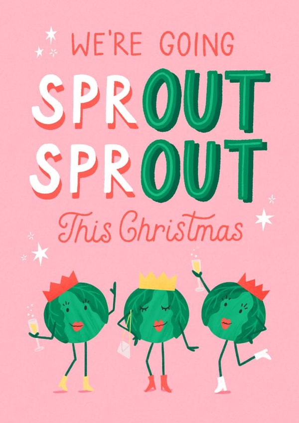 SPR-OUT OUT Christmas Card created by Bird & Co Studio