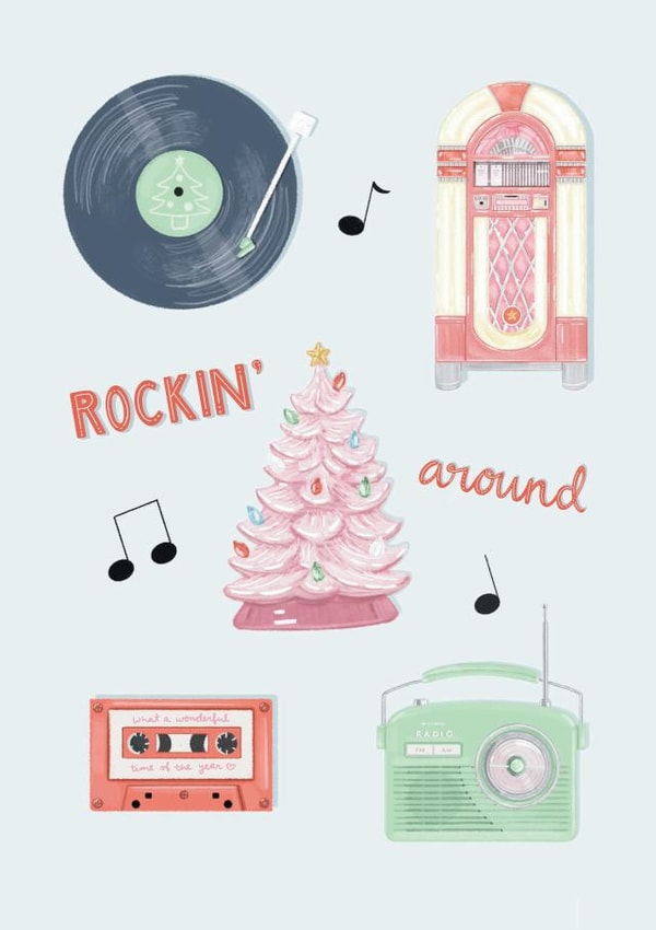 Rockin' Around the Christmas Tree Card created by Ally, With Love