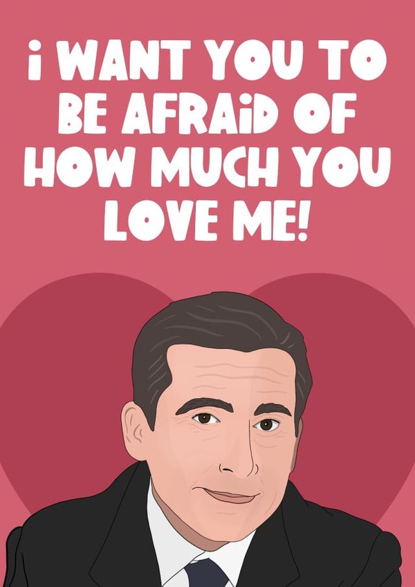 Michael Scott Valentine's Day Card created by The Foxy Lemon Co.