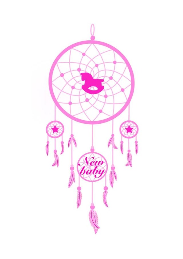 New baby dreamcatcher card 1000 created by Monzino Creations
