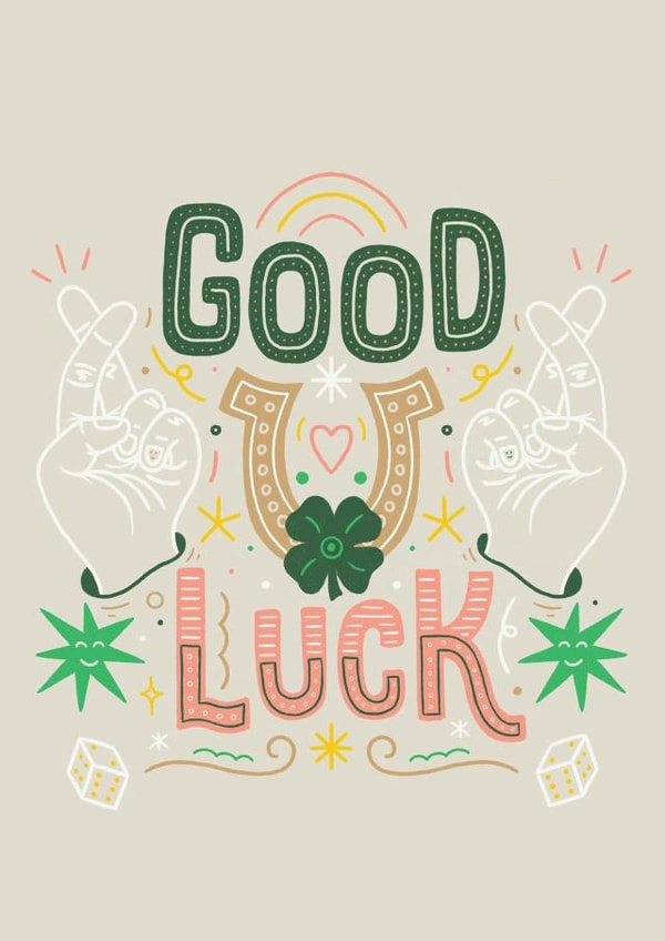 Good Luck Card created by Lucy Llewellyn