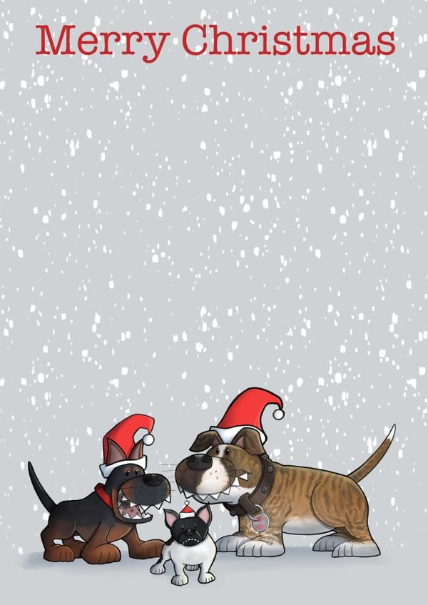 Christmas Dogs created by Olive & Keith Cards