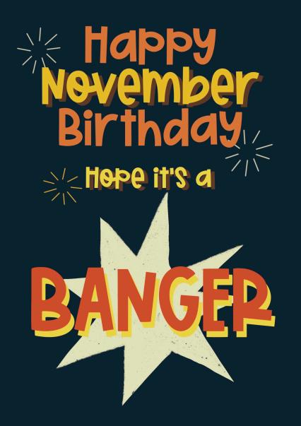 November Birthday Card | thortful