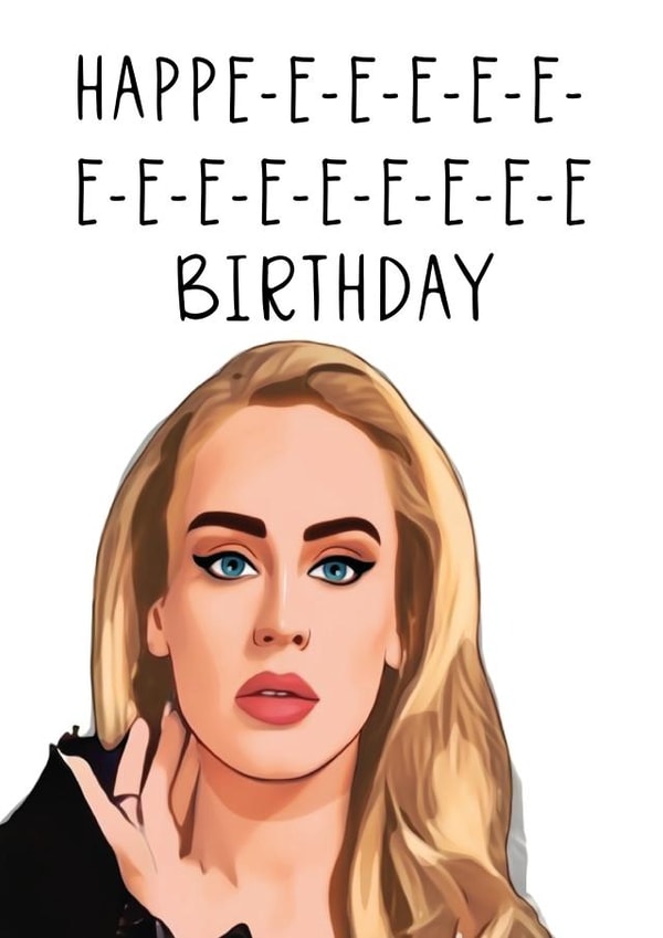 Adele Birthday Card created by Pack a Punch Designs