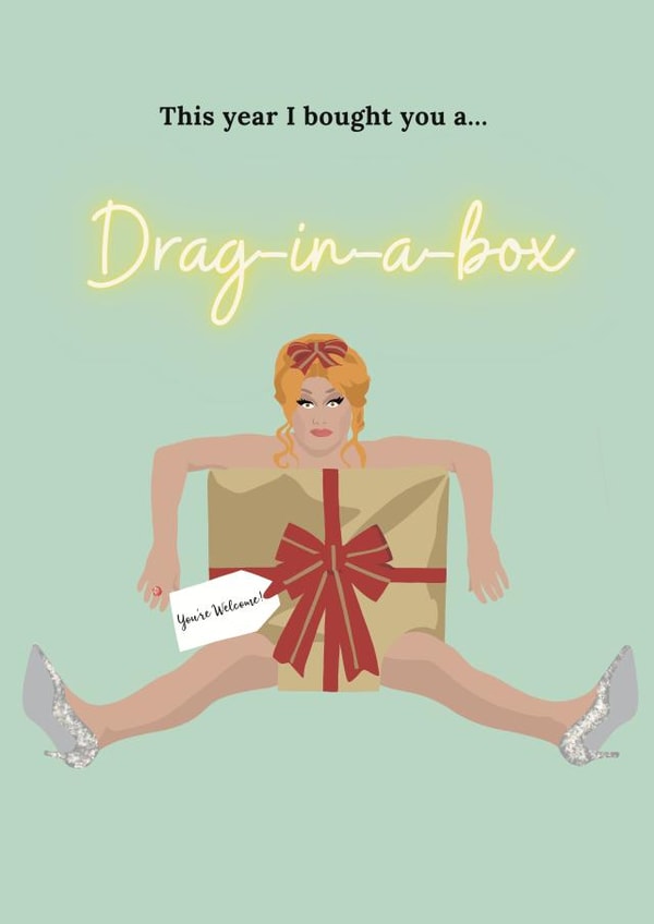 Drag-in-a-box Christmas created by Cheryl Luckhurst