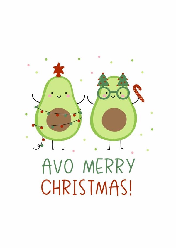 Christmas Avocado friends created by Nadya Barkova