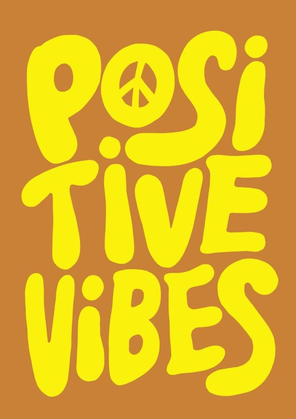 Positive Vibes Feel Good Card created by Brand13