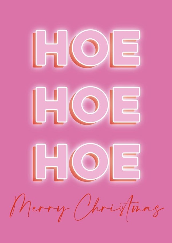 HOE HOE HOE MERRY CHRISTMAS created by Courtney Simon