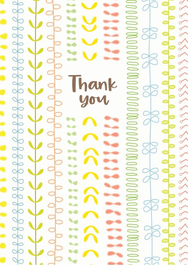 bric-a-brac thank you card created by Deborah Chou