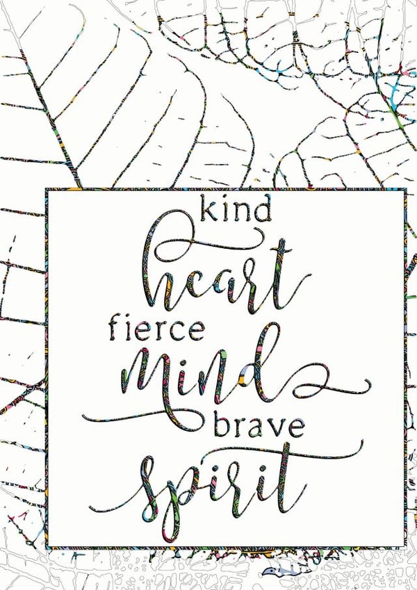 Kind Heart, Fierce Mind, Brave Spirit created by Jeff Kariuki