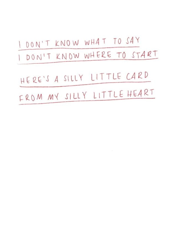 A silly little card... from my silly little heart  created by @eggc_arton