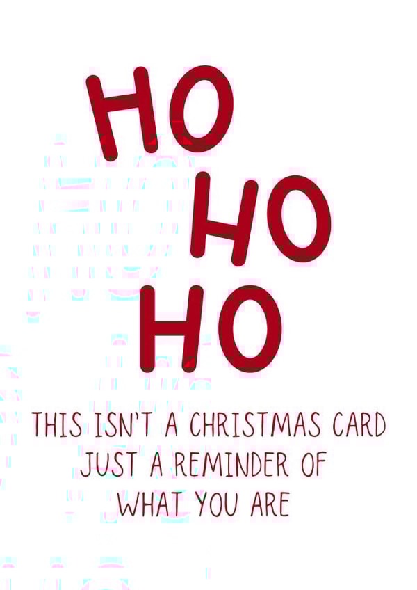 Funny christmas card created by MillennialprintsCo