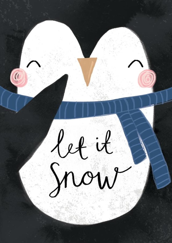 Penguin Christmas Card created by Kelsey Collings