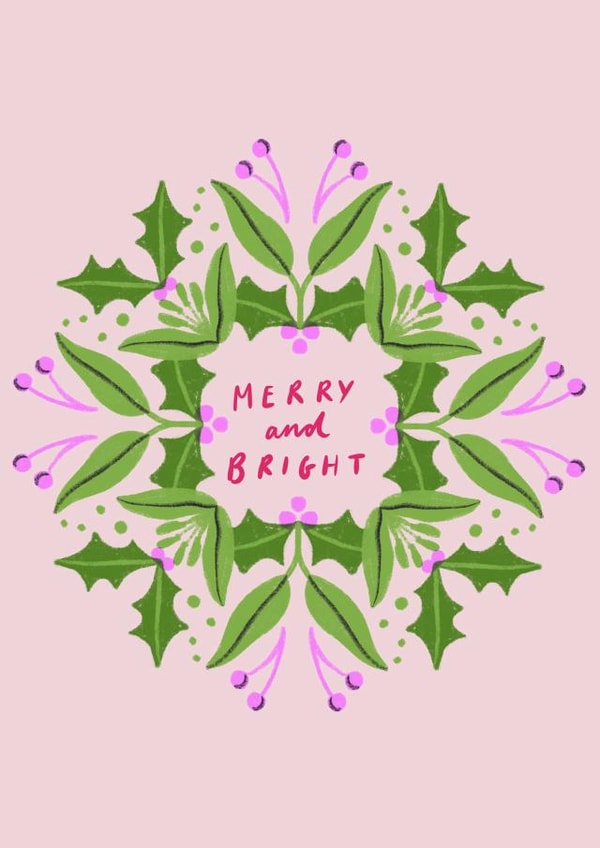 Merry and bright created by Philippa Coules