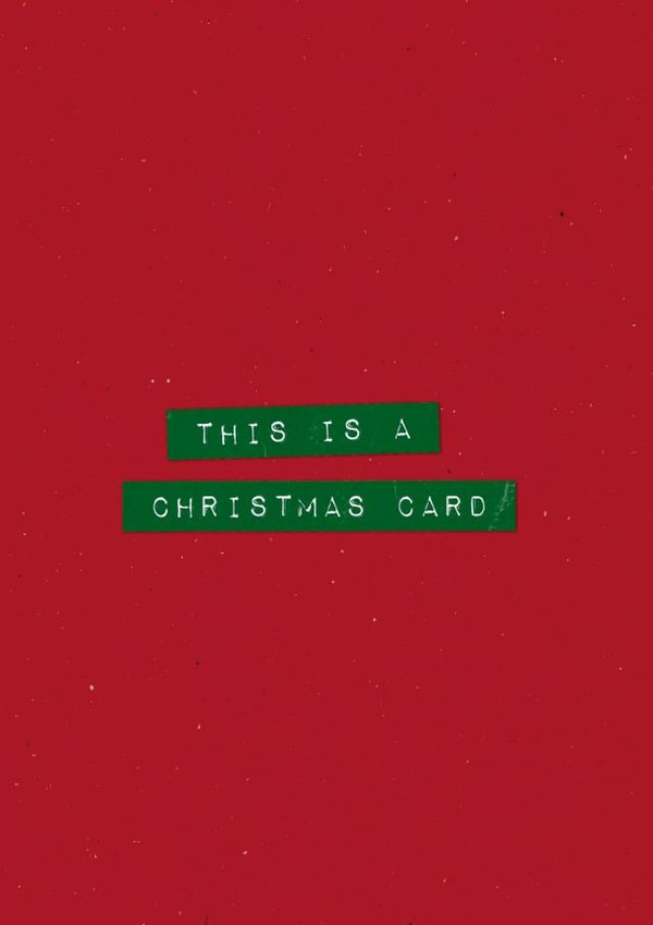 Funny Christmas Card For A Friend Or Family Member - Label Maker Christmas Card created by Cards by Lee