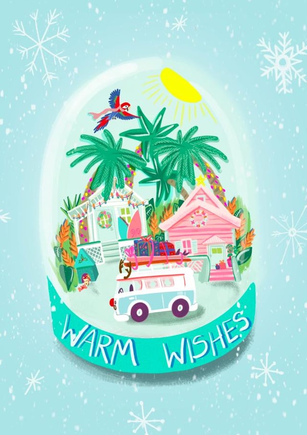 Warm Wishes Christmas card created by Sinead Peyton