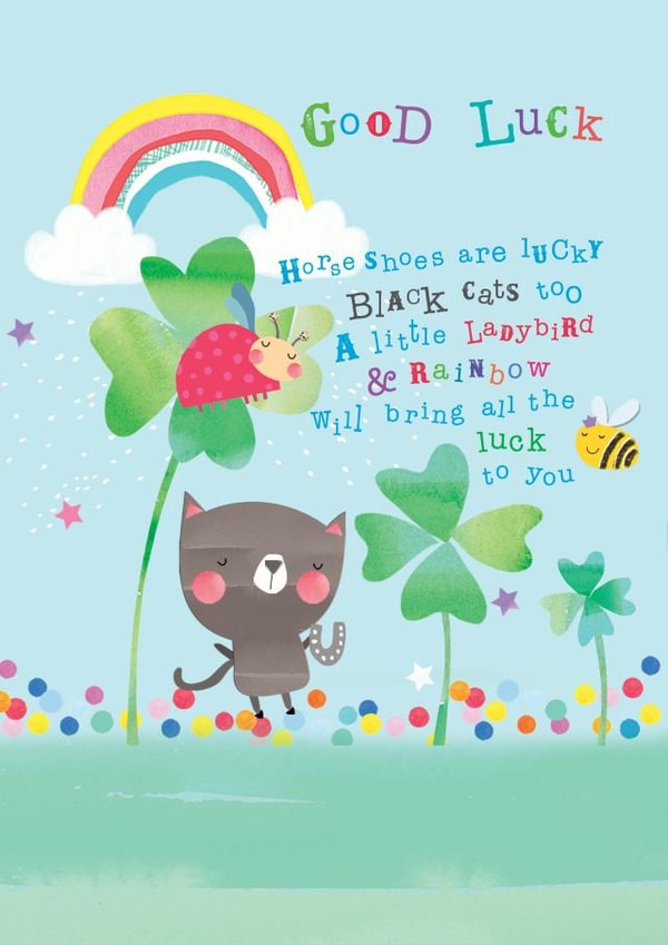 Cute Good luck card created by YTR Studios (Yasmin Tara)