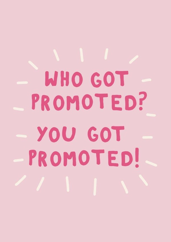 You got promoted! New Job Card created by Lately Studio