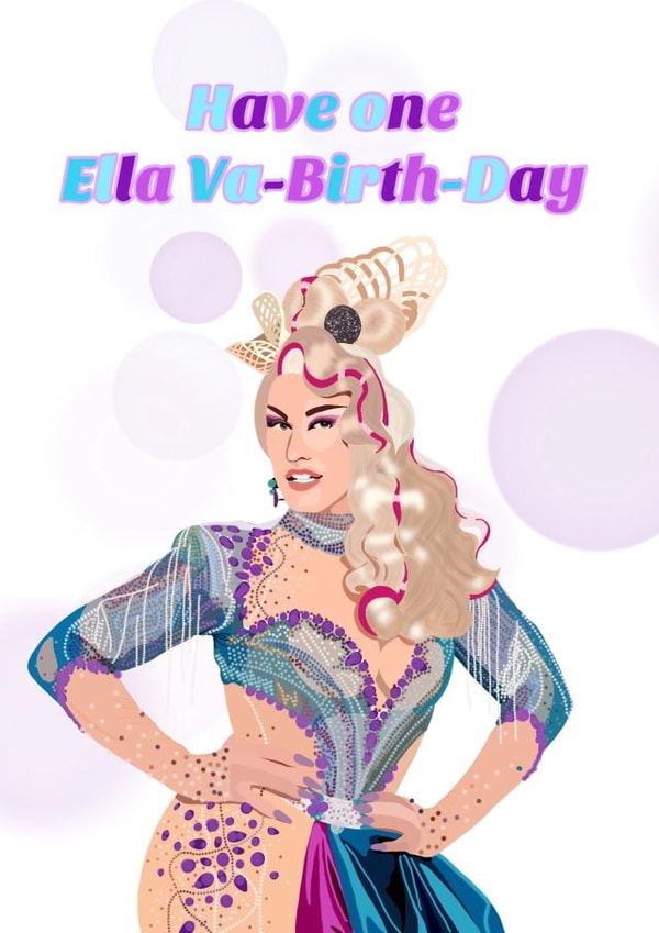 Ella Vaday Birthday Card created by Caitlins Creations