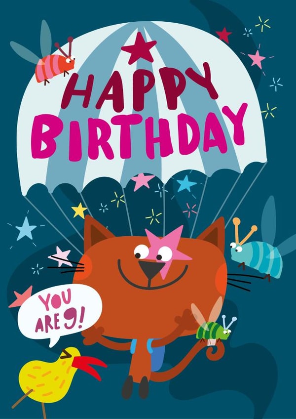 Happy 9th Birthday created by Banjo Robinson