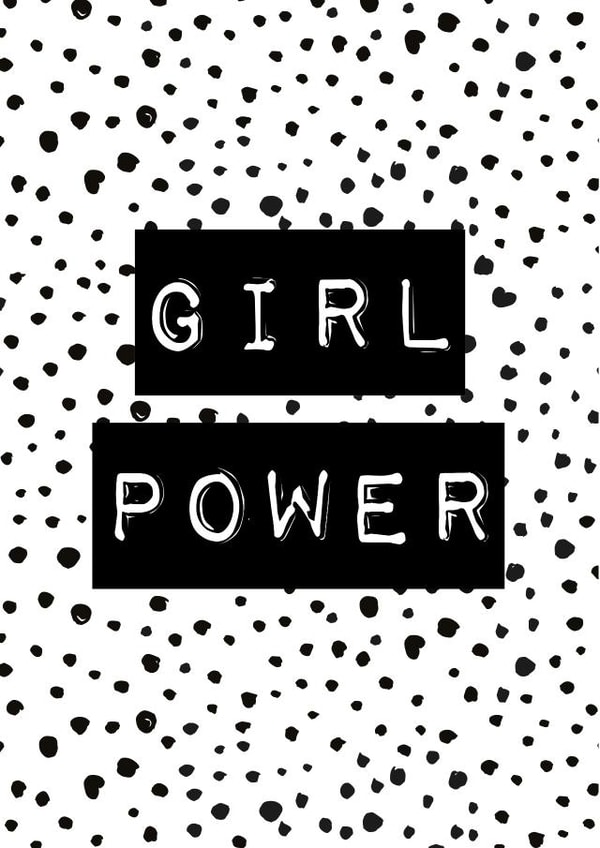 Girl Power Card created by Nancy Smith-Mitsch