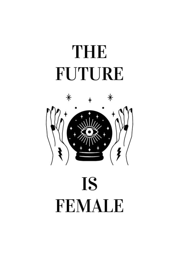 The Future is Female Card created by Nancy Smith-Mitsch