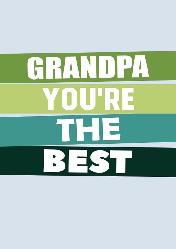 Birthday Card For Grandfather - Best Grandpa Card created by SixElevenCreations