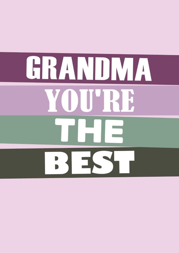 Sweet Birthday Card For Grandmother - Best Grandma Card created by SixElevenCreations