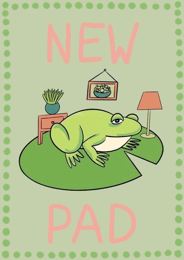 New Home. Housewarming Greetings Card created by Helen Ridley Illustration