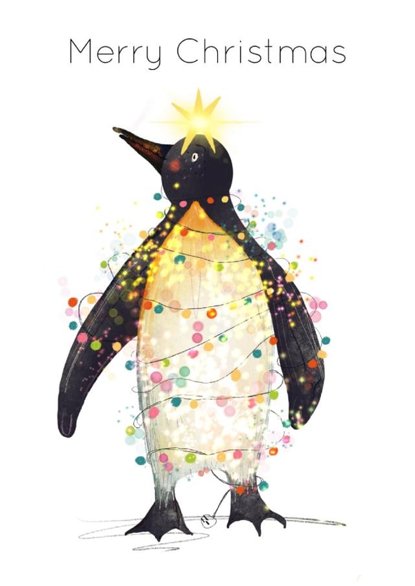 Christmas penguin created by Nattie Threads